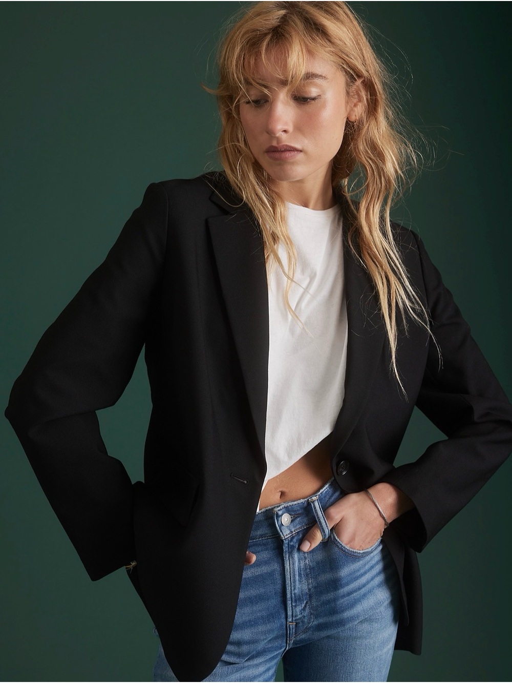 AE77 Premium Over Size Blazer - Women's Jacket